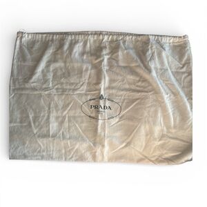 Prada Beige Logo Dust Bag 27” X 19” like new